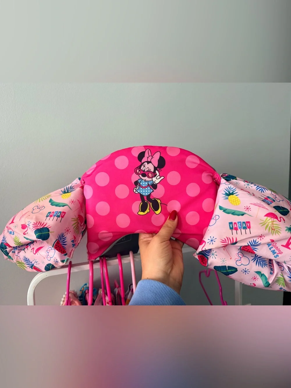 Minnie Mouse Pink Polka Dot Kids Neck Float